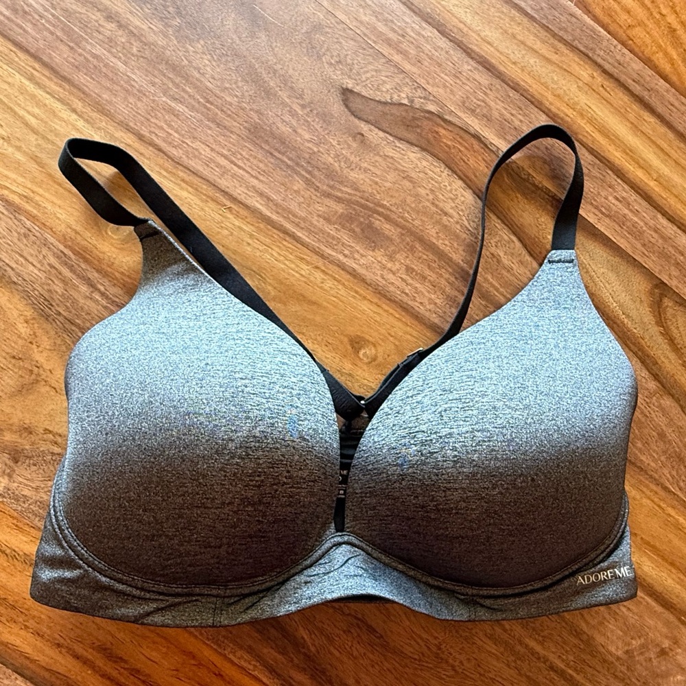 Adore Me Gray Wireless Bra